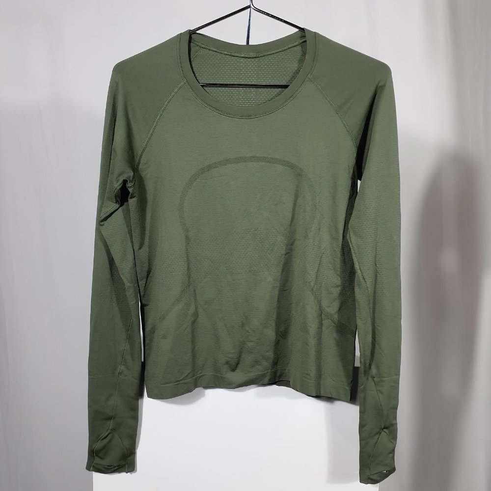 Lululemon Green Twill Swiftly Tech Long Sleeve Sh… - image 2